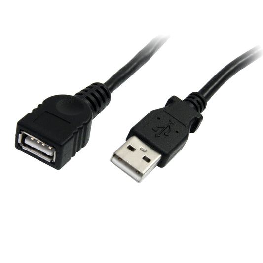 StarTech.com USBEXTAA6BK Black USB 2.0 Extension Cable A to A