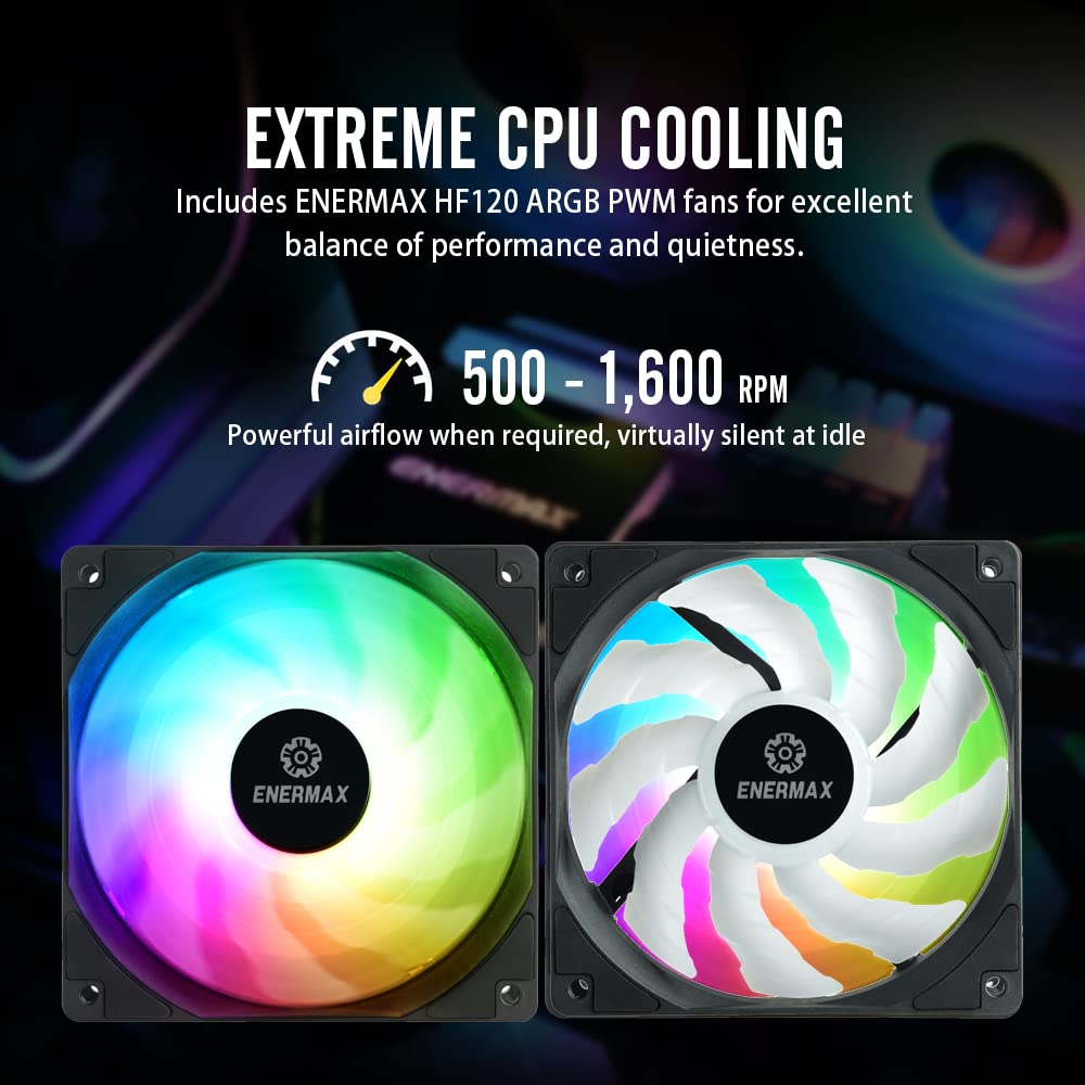 Enermax LIQMAX III 240 ARGB, All-in-one CPU Liquid Cooler for AM4 & AM5 / LGA