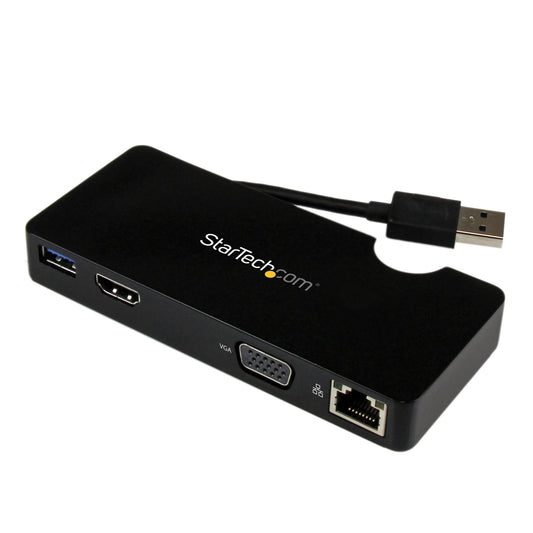 StarTech.com USB3SMDOCKHV Travel Docking Station for Laptops - HDMI or VGA - USB