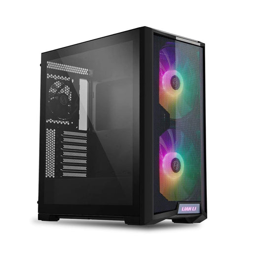 LIAN LI LANCOOL 215 X Black Steel / Tempered Glass ATX Mid Tower Computer Case