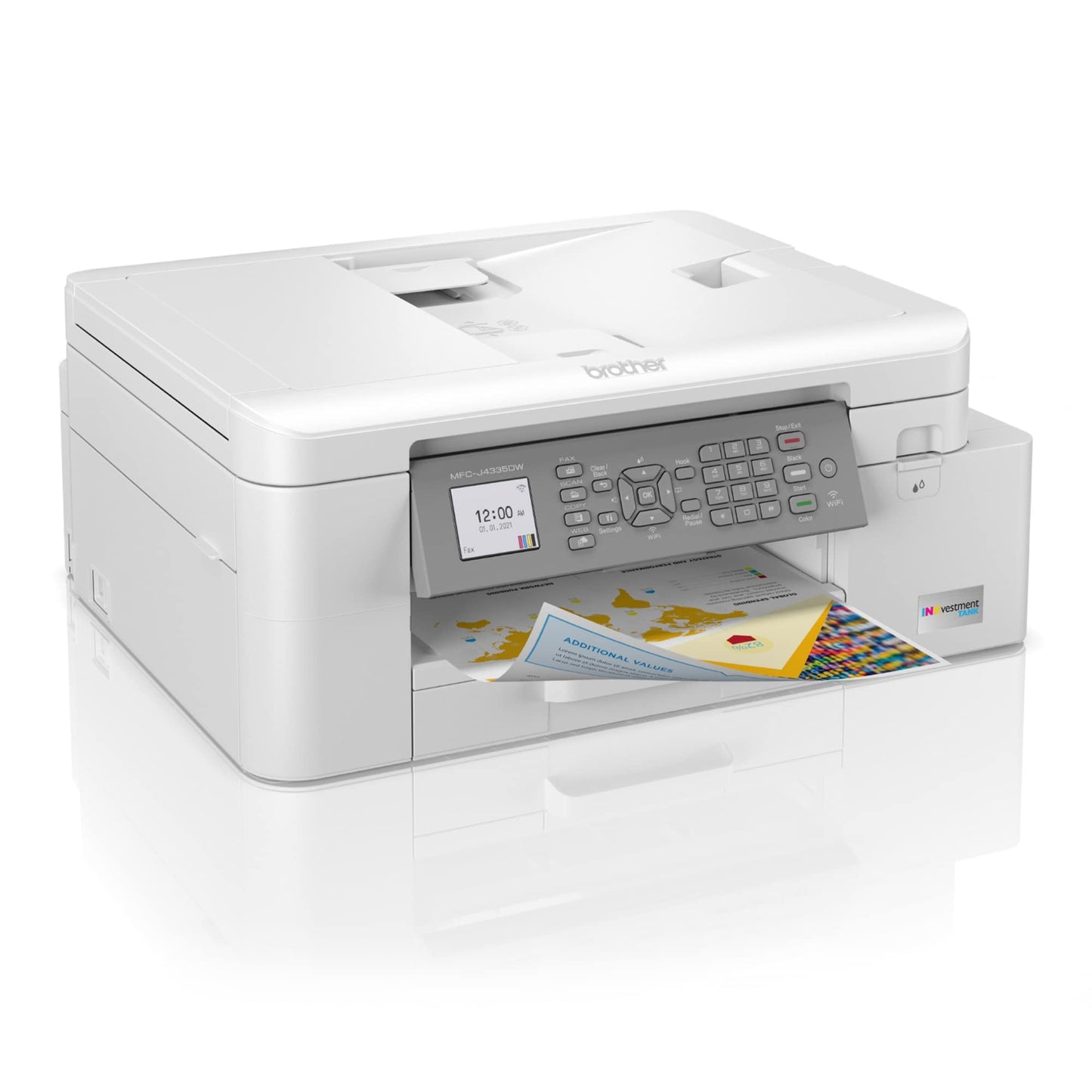 Brother MFCJ4335DW Up to 20 ppm Black Print Speed Wireless 802.11 b/g/n InkJet