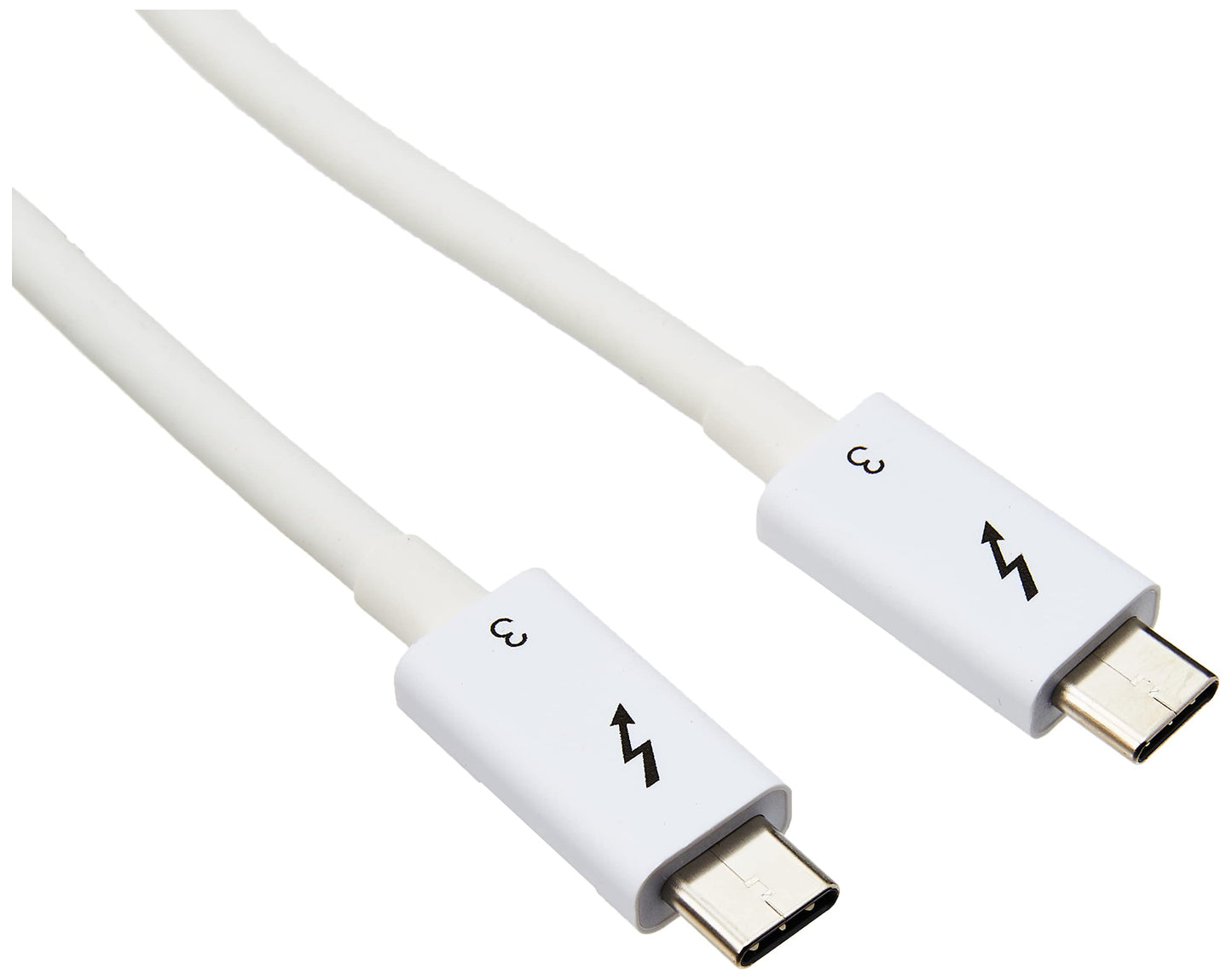 StarTech.com TBLT34MM50CW Thunderbolt 3 Cable – 1 ft /0.5m – White – 4K 60Hz –