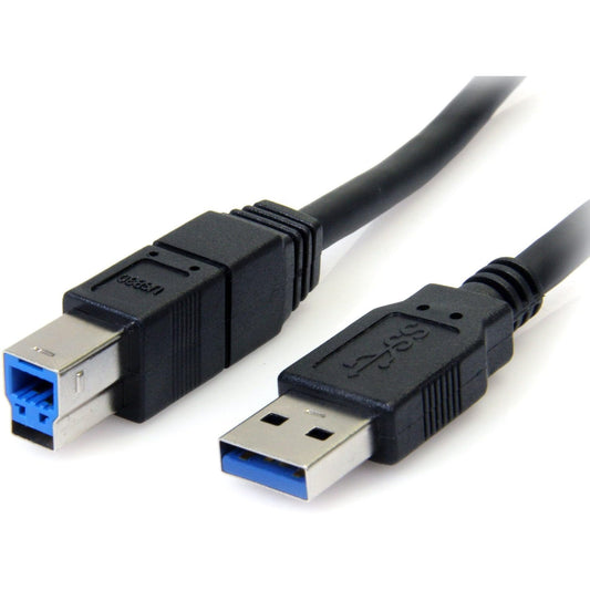 StarTech.com USB3SAB6BK Black SuperSpeed USB 3.0 Cable A to B - M/M