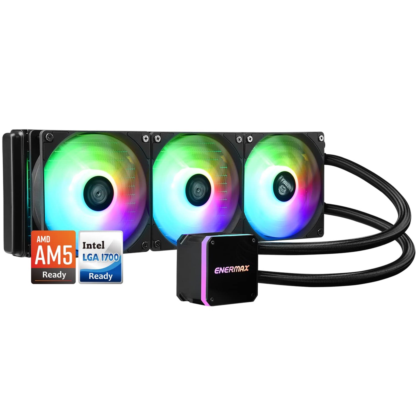 Enermax LIQMAX III 360 ARGB, All-in-one CPU Liquid Cooler for AM4 & AM5 / LGA