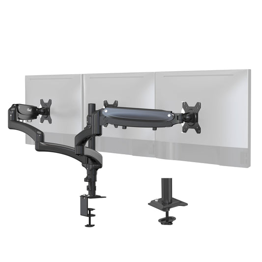 Rosewill Triple Monitor Mount, 15 to 32 Inch, up to 17.6lbs, Gas Springs