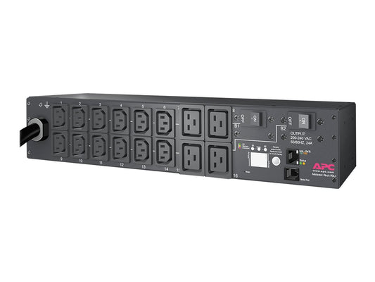 APC Rack PDU, Metered, 2U, 30A, 208V, 12 x C13s & 4 x C19