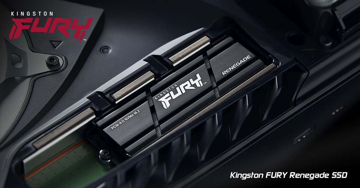 Kingston SFYRSK/500G Fury Renegade 500GB PCIe Gen 4 NVMe M.2 Internal Gaming SSD