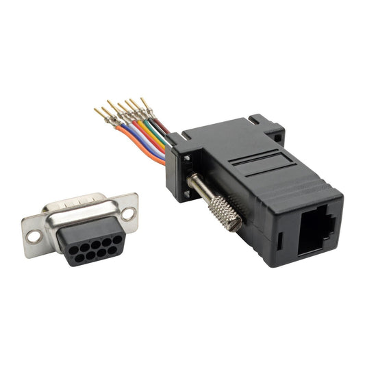 Tripp Lite DB9 to RJ45 Modular Serial Adapter M/F RS-232 RS-422 RS-485