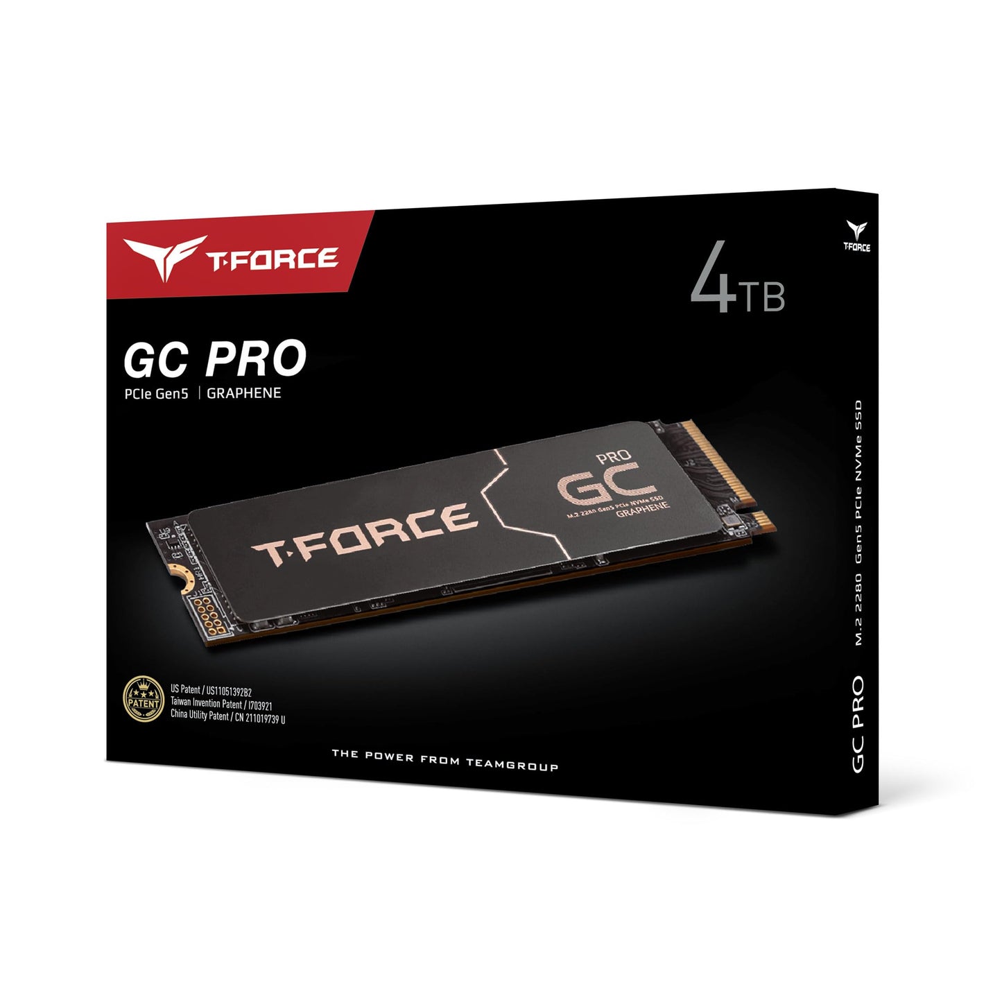 Team Group T-FORCE GC PRO M.2 2280 4TB PCIe Gen 5.0x4 with NVMe 2.0 3D NAND