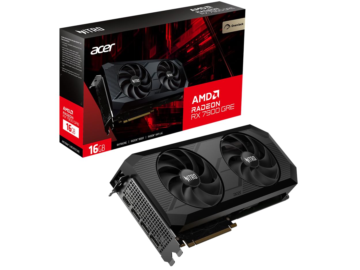 Acer Nitro Radeon RX 7900 GRE 16GB GDDR6 PCI Express 4.0 x8 ATX Video Card