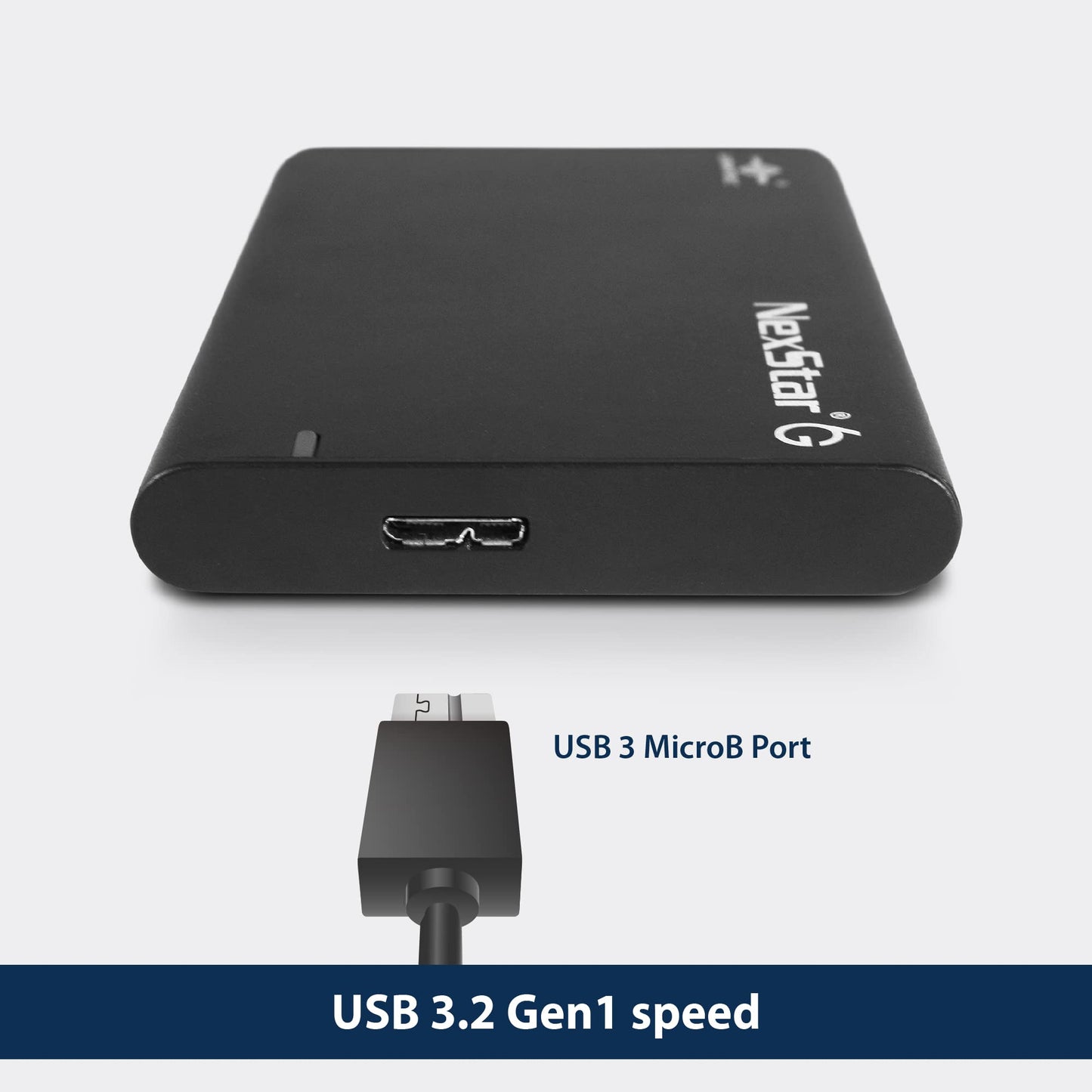 Vantec NexStar 6G 2.5” SATA III to USB 3.2 Gen1 External SSD/HDD Enclosure