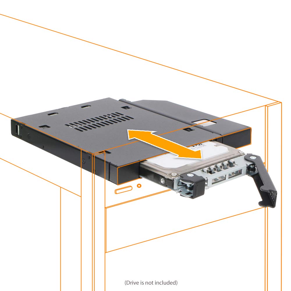 ICY DOCK 2.5" SATA/SAS HDD/SSD Hot Swap Mobile Rack for Slim ODD or Slim FDD