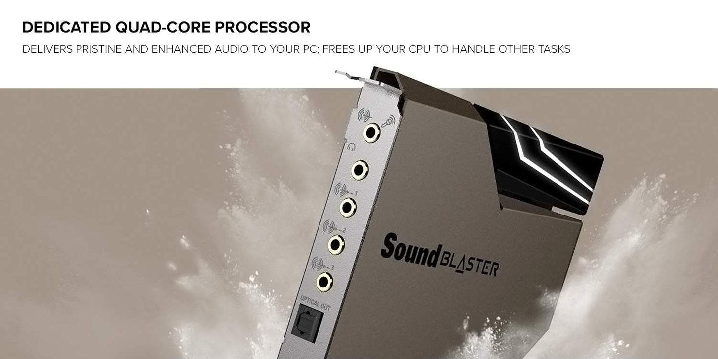 Creative Sound Blaster AE-7 Hi-Res Internal PCIe Sound Card, Quad-Core