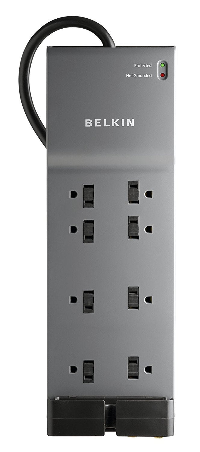 BELKIN BE108230-06 6 Feet 8 Outlets 3390 Joules Surge Suppressor with Coax