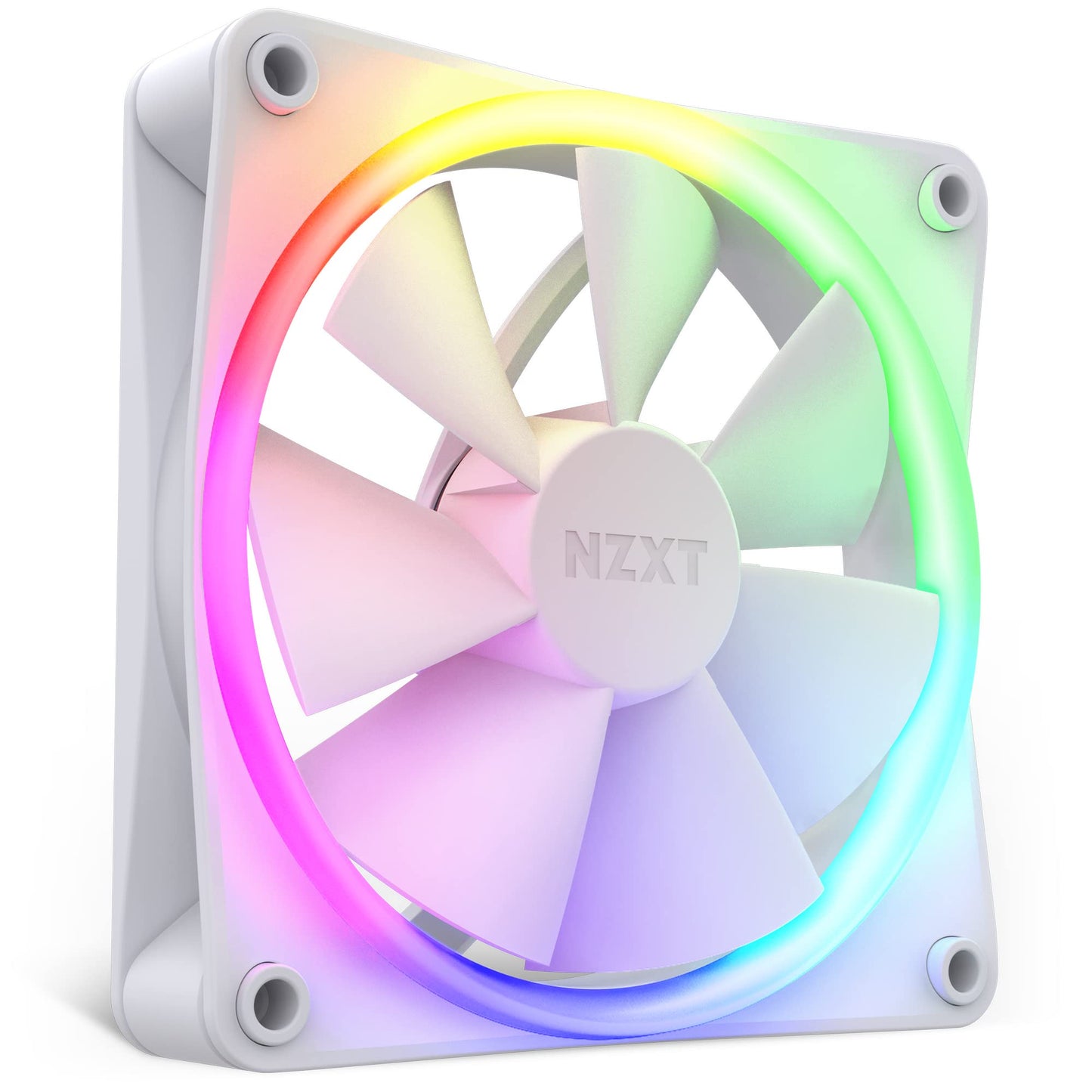 NZXT F120 RGB Fans - RF-R12TF-W1- Advanced RGB Lighting Customization - Whisper