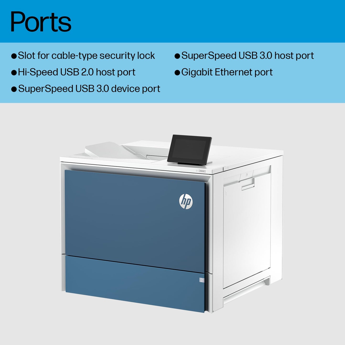 HP LaserJet Enterprise 6700dn Desktop Wireless Laser Printer Color 6QN33ABGJ