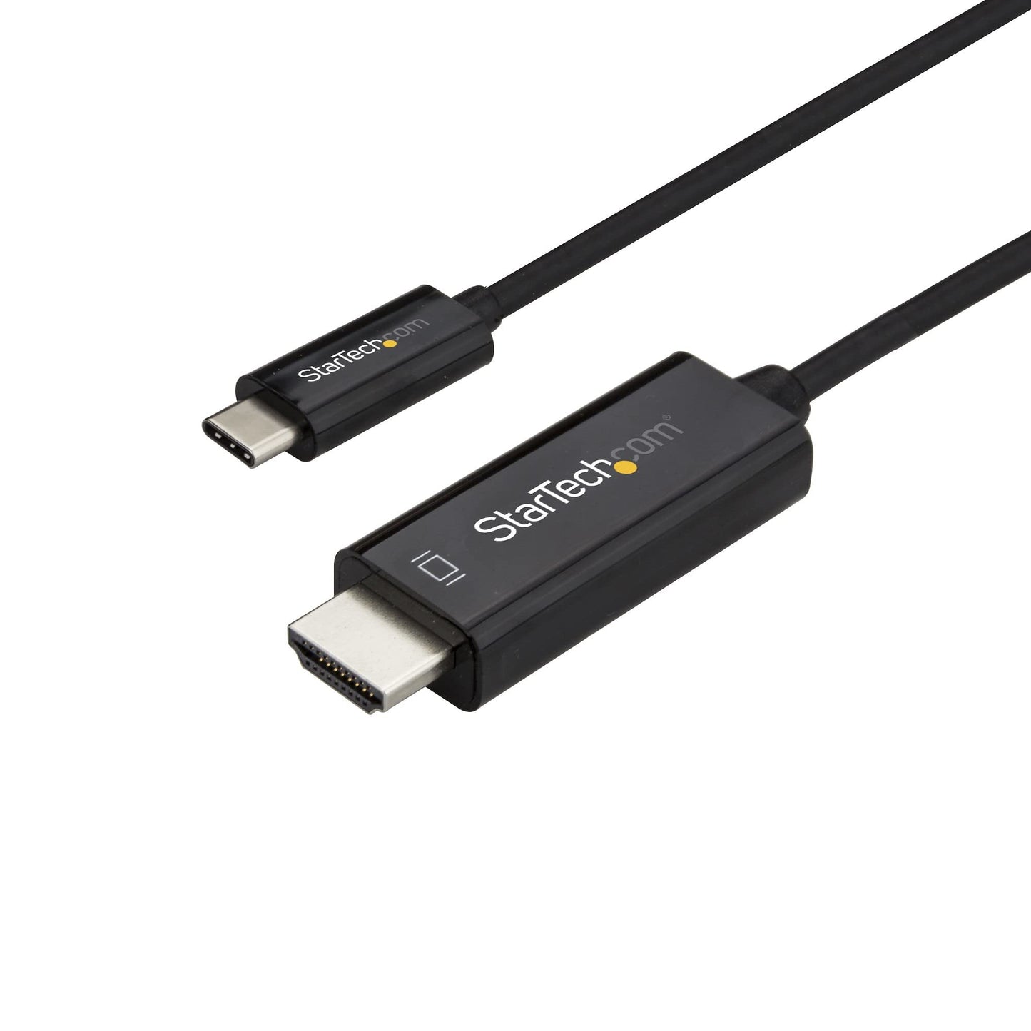 StarTech.com CDP2HD1MBNL USB C to HDMI Cable -  1m / 3 ft - Black - 4K at 60Hz -