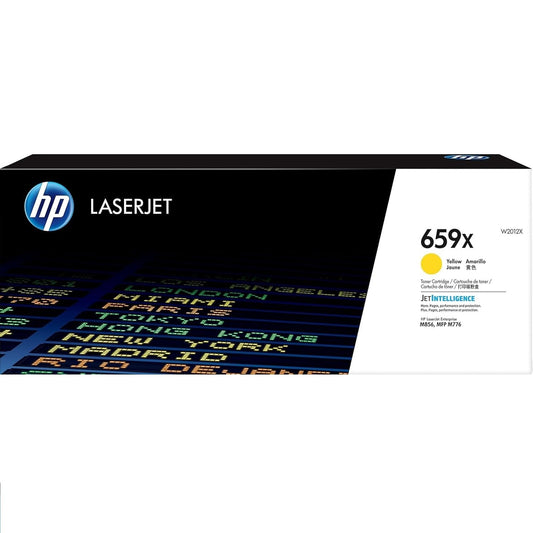 HP 659X W2012X Original High Yield Laser Toner Cartridge Yellow 1 Each