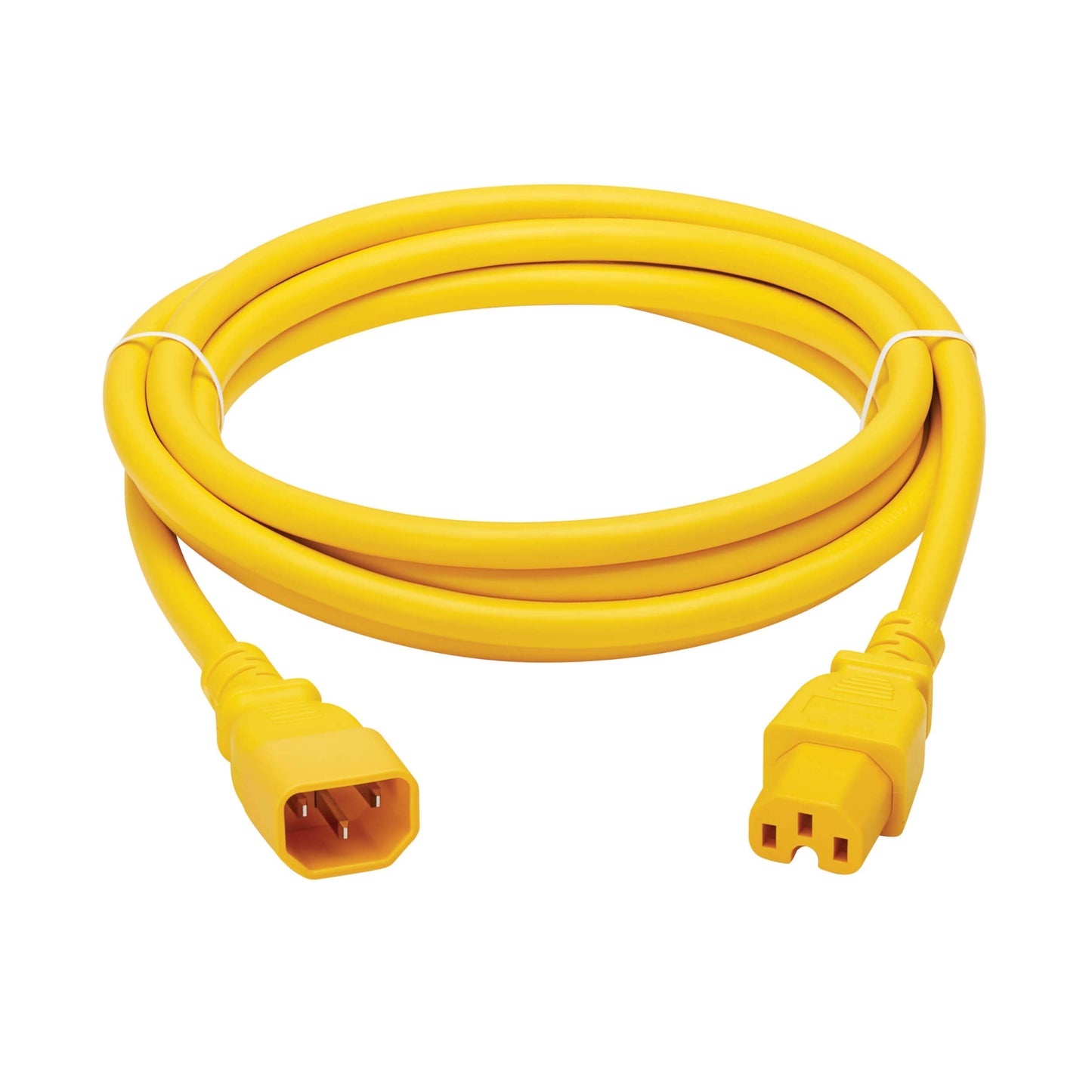 Tripp Lite series 10ft Power Cord C14 to C15 Heavy-Duty 14 AWG Yellow P018010AYW