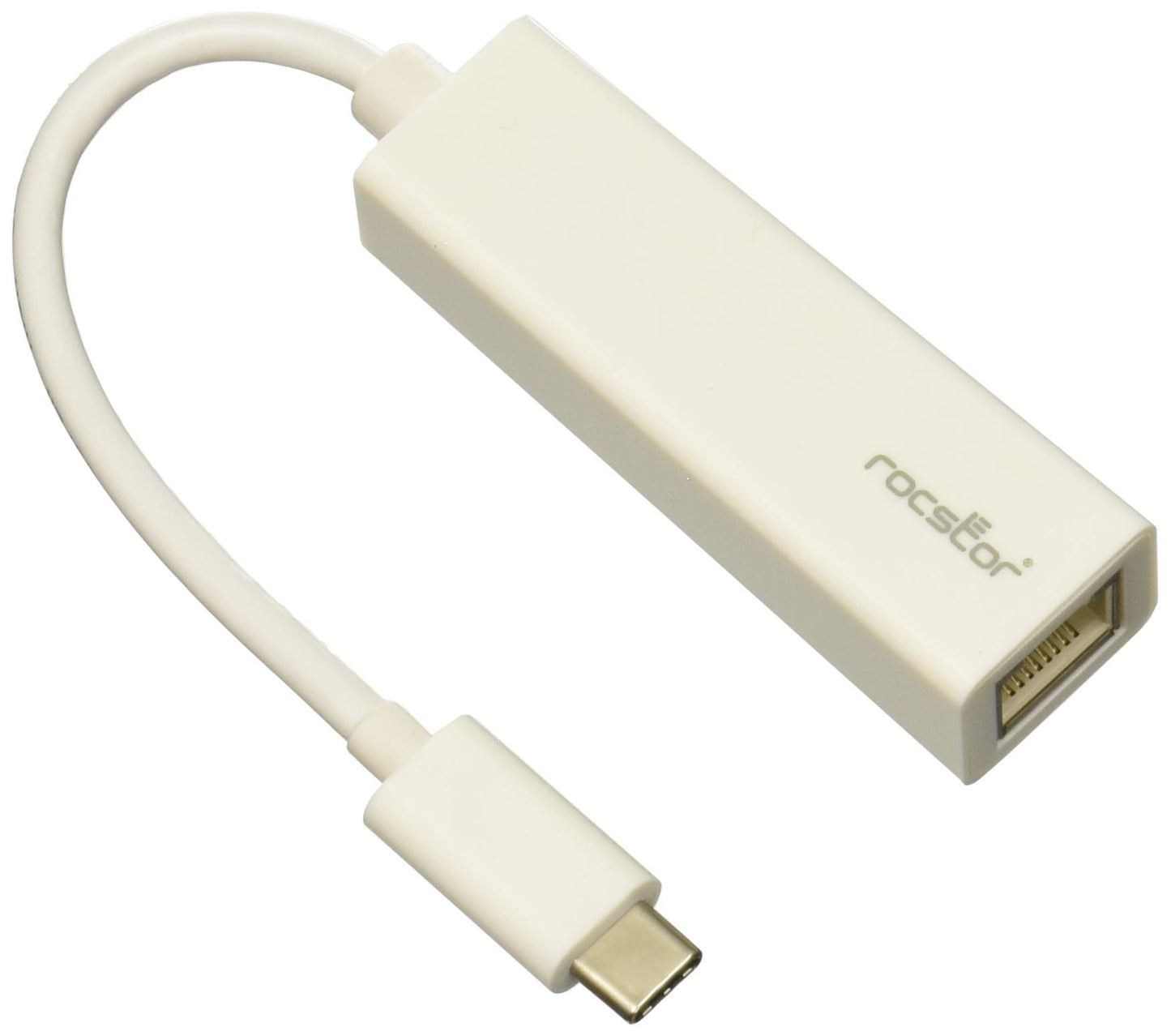 Rocstor Y10A173-W1 Usb-C To Gigabit Adapter White Usb-C 3.1 To Gigabit 1000Mbps