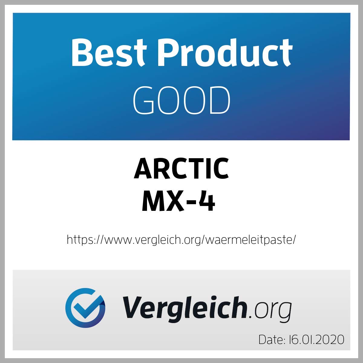 ARCTIC MX-4 (4 g) - Premium Performance Thermal Paste for all processors (CPU,