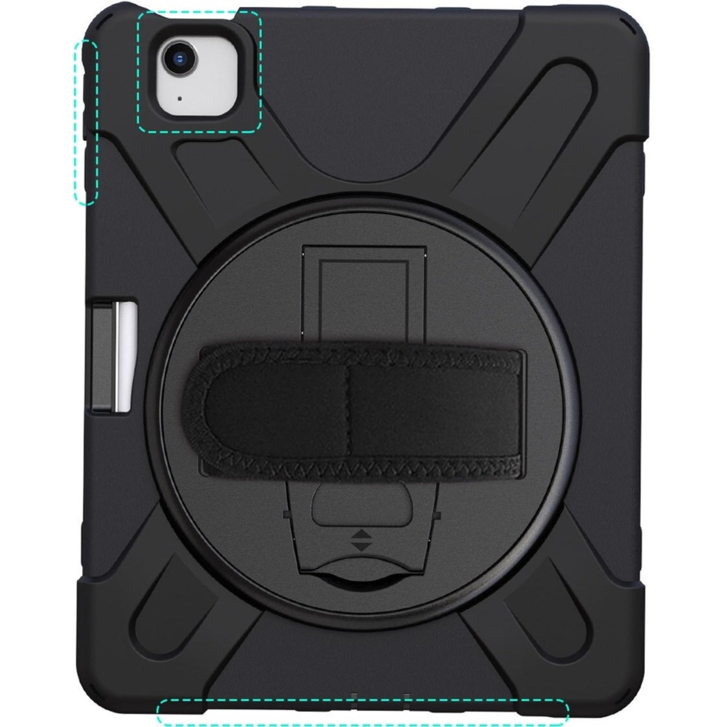 Rugged Case iPad Air 10.9 Gen 4 Silicone Polycarbonate Hand Strap