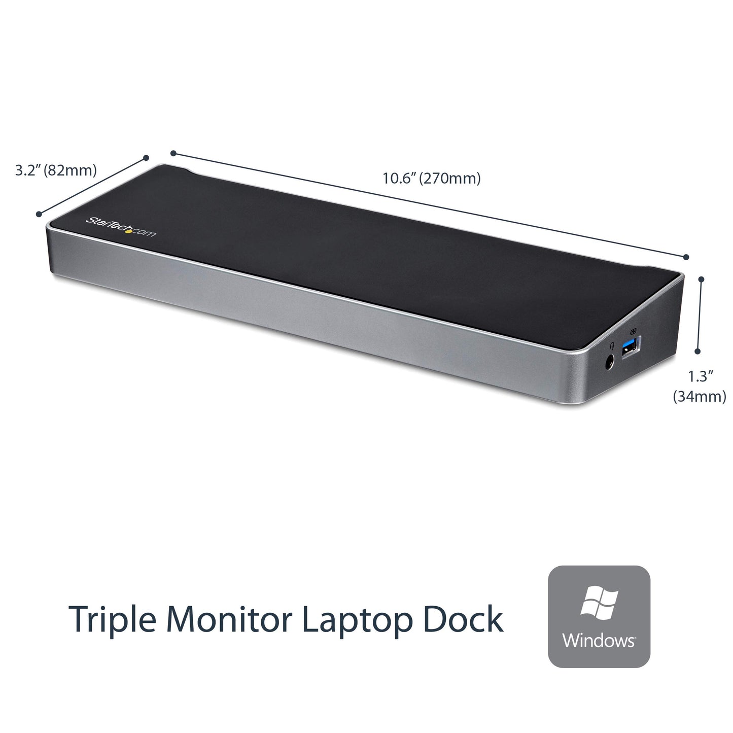 StarTech.com USB3SDOCKHDV USB 3.0 Docking Station, Compatible with Windows /