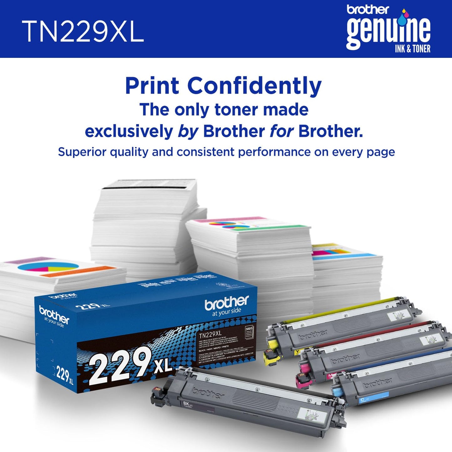 Brother Genuine TN229XLM High-yield Magenta Toner Cartridge