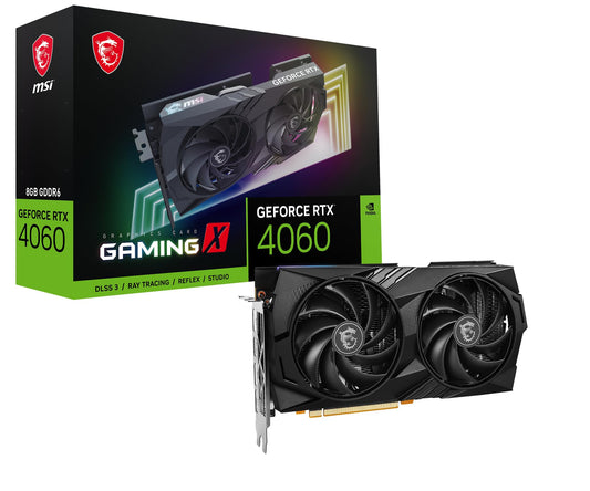 MSI Gaming GeForce RTX 4060 8GB GDDR6 PCI Express 4.0 x8 ATX Video Card RTX 4060