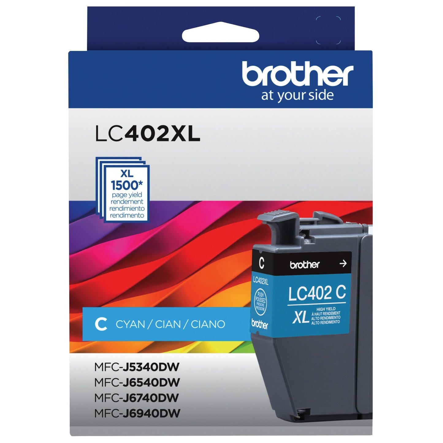 Brother LC402XLCS High-Yield Ink 1500 Page-Yield Cyan