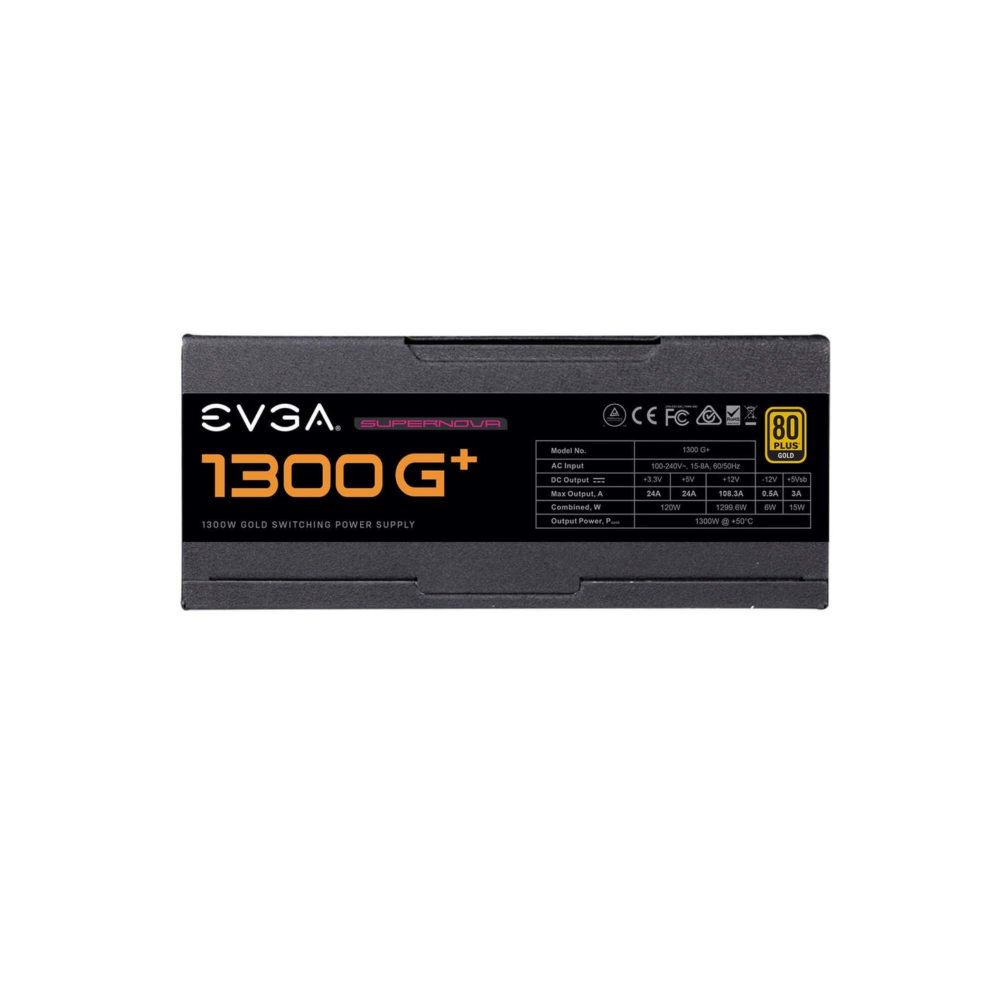 EVGA SuperNOVA 1300 G+, 80+ GOLD 1300W, Fully Modular, 10 Year Warranty,