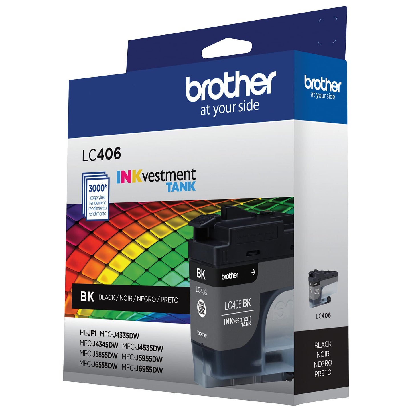 Brother LC406BKS INKvestment Ink 3000 Page-Yield Black