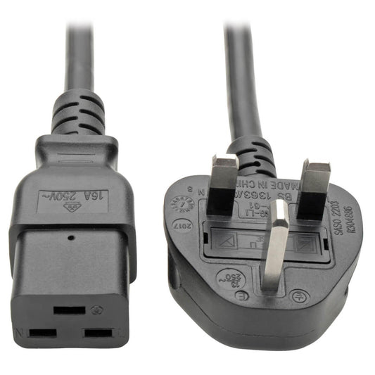 Tripp Lite Model P052-008 8 ft. UK Computer Power Cord, C19 to BS1363, 13A,