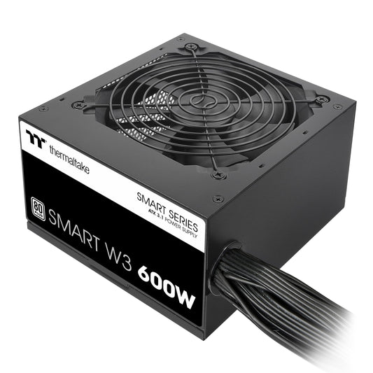 Thermaltake Smart W3 Series 80Plus Certified 600W Power Supply; ATX v3.1 Spec;