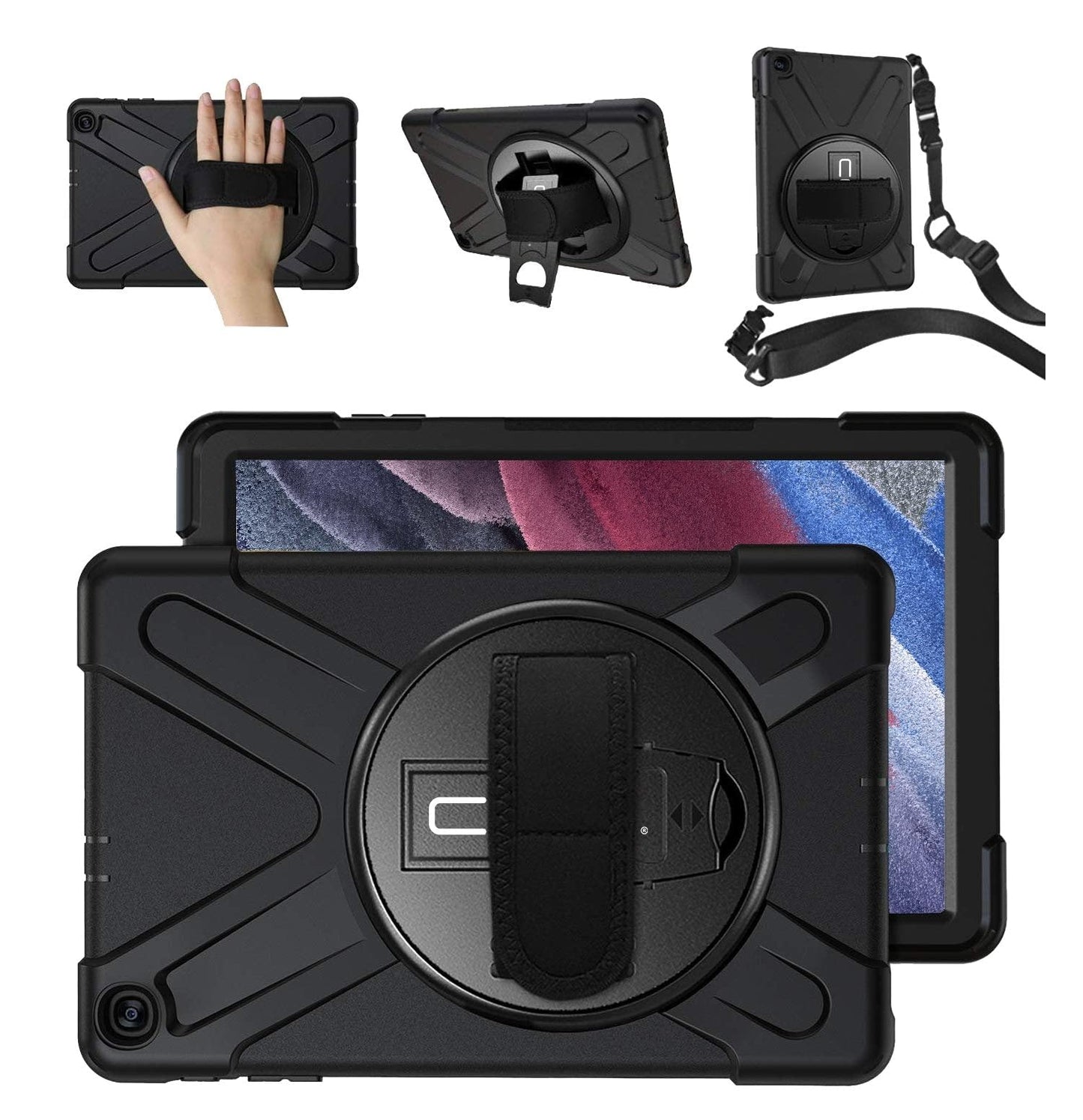 CODi 8.7" Samsung Galaxy Tab A7 Lite Tablet Rugged Carrying Case Black C30705062