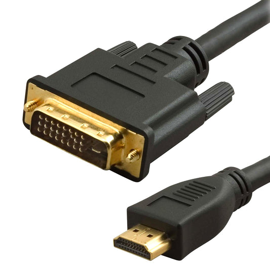 Omni Gear DVI-2-HDMI 6 ft. HDMI to DVI Cable  Male to Male Black