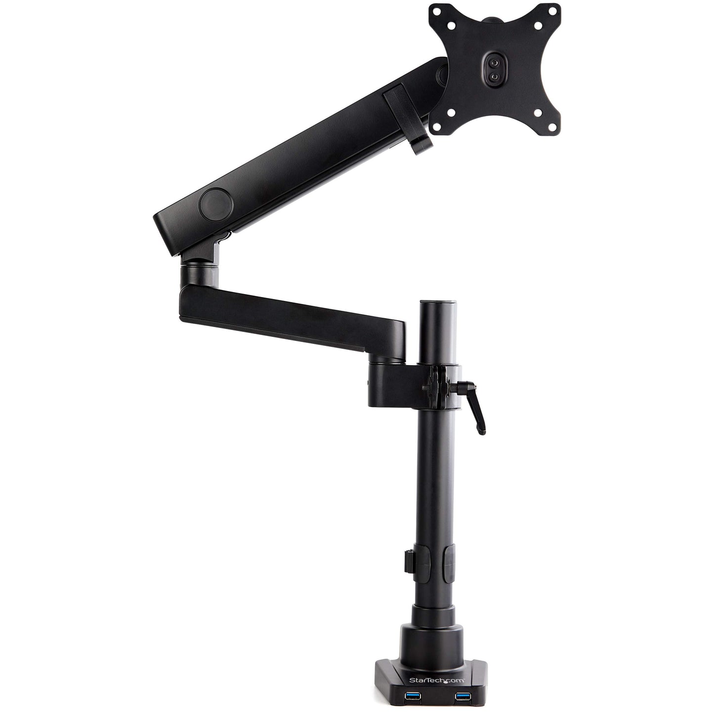 StarTech Desk Mount Single Monitor Arm for up to 34" Display Black ARMPIVOT2USB3