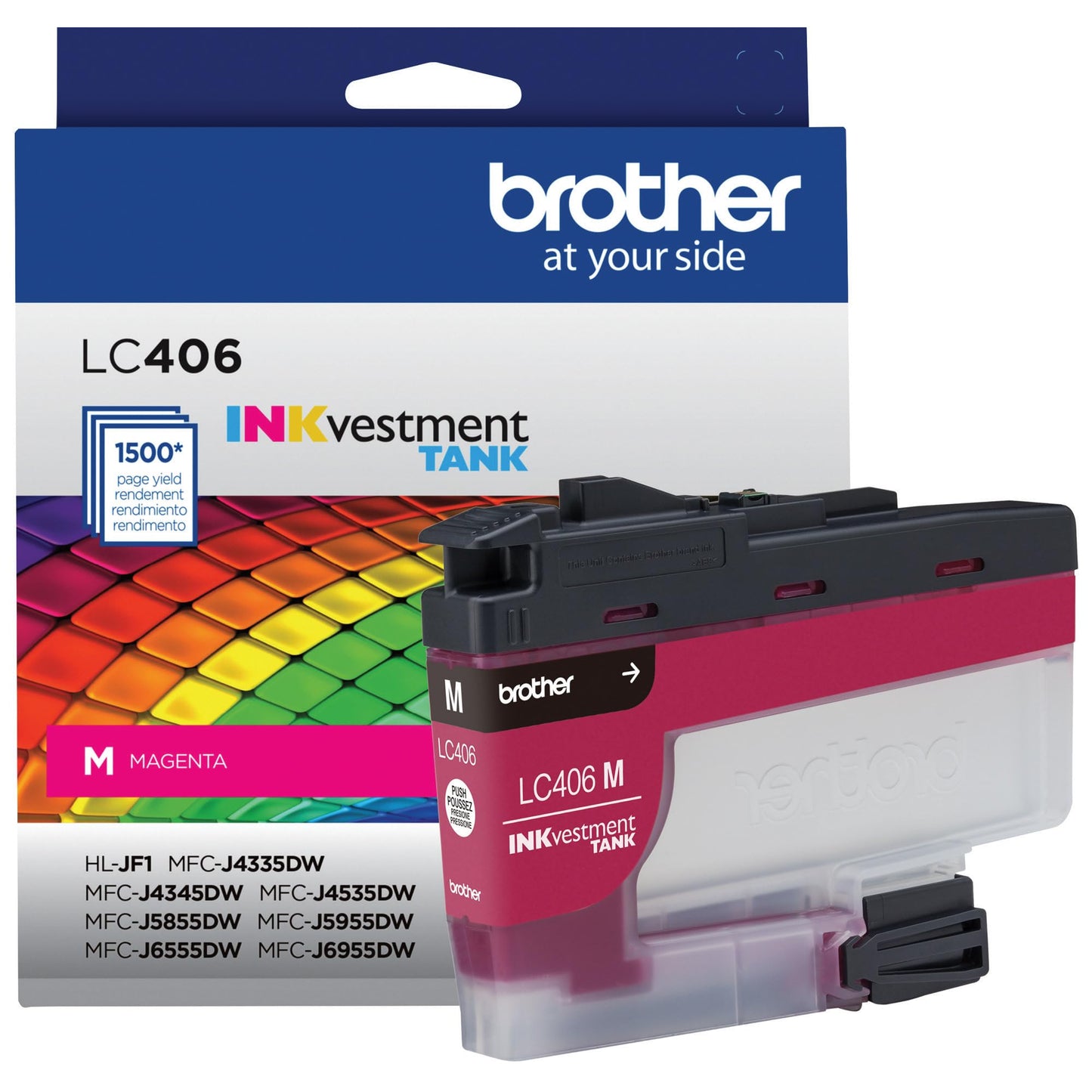 Brother LC406MS INKvestment Ink 1500 Page-Yield Magenta