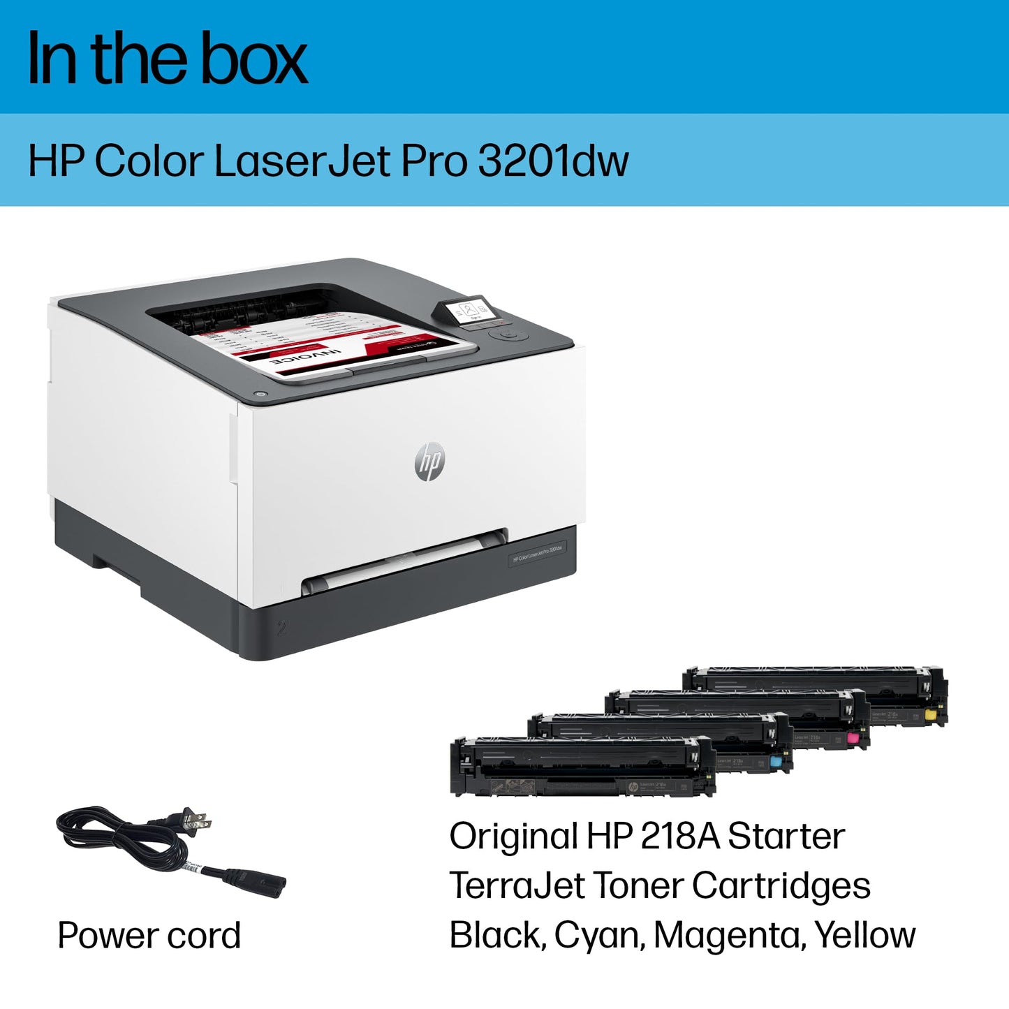 HP Color Laserjet Pro 3201dw Wireless Color Laser Printer, Duplex (499Q9F)