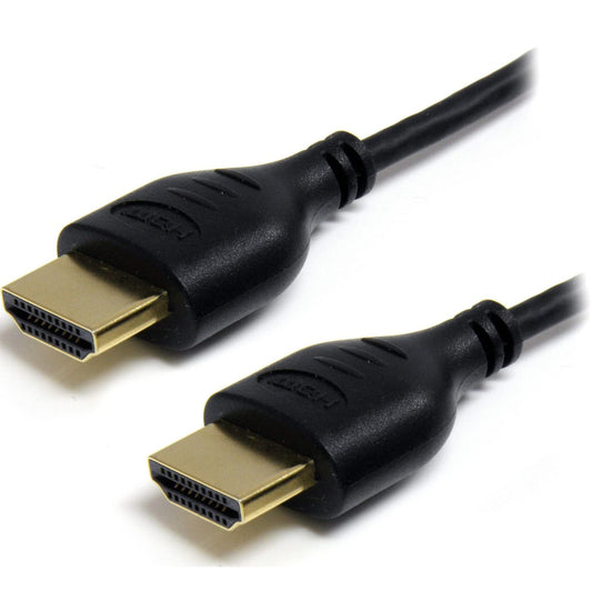 StarTech.com HDMIMM6HSS Black Slim High Speed HDMI Cable with Ethernet Male to