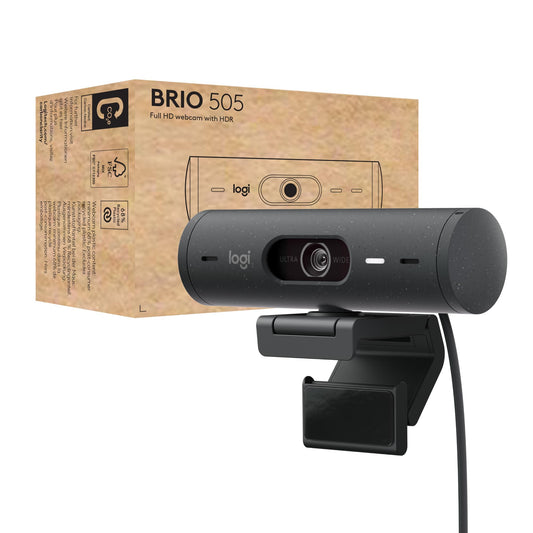 Logitech BRIO 505 Webcam - 4 Megapixel - 60 fps - Graphite - USB Type C - 1920 x