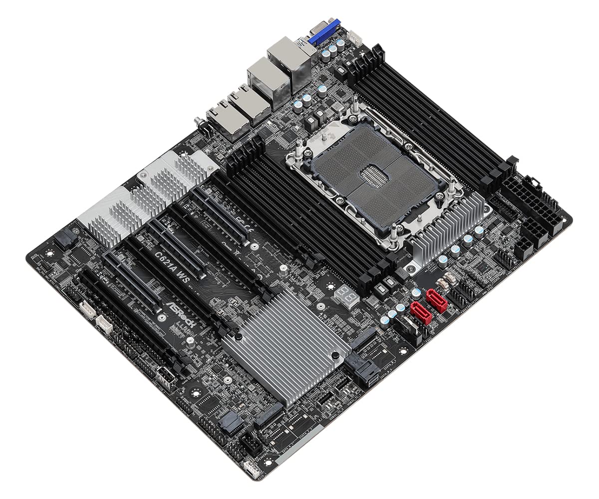 ASRock C621A WS LGA 4189 Intel C621A SATA 6Gb/s ATX Intel Motherboard