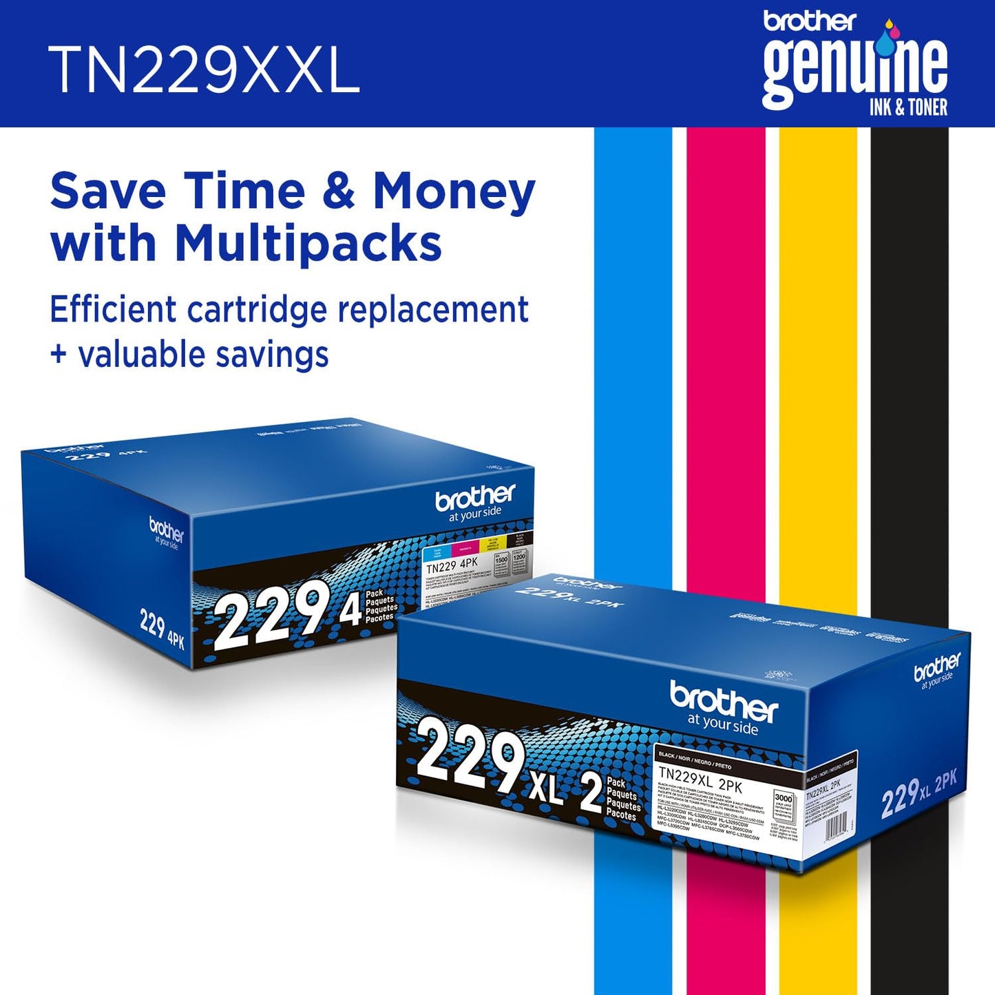 Brother Genuine TN229XXLBK Super High-yield Black Toner Cartridge