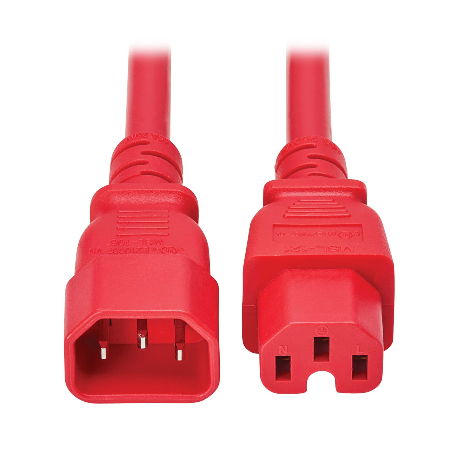 Tripp Lite series Power Cord C14 to C15 Heavy-Duty, 10ft, Red P018-010-ARD