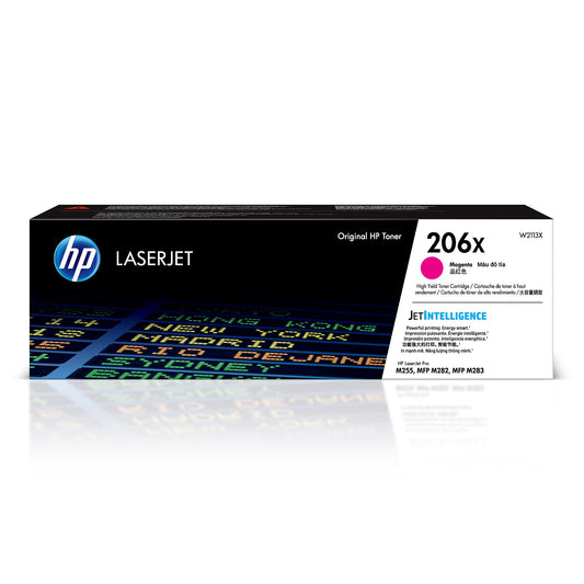 HP 206X W2113X High Yield Original LaserJet Toner Magenta