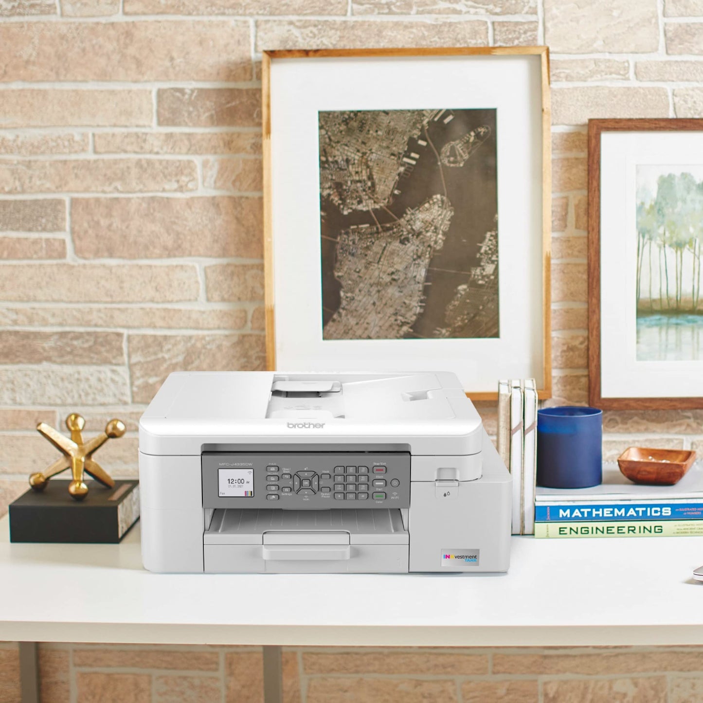 Brother MFCJ4335DW Up to 20 ppm Black Print Speed Wireless 802.11 b/g/n InkJet