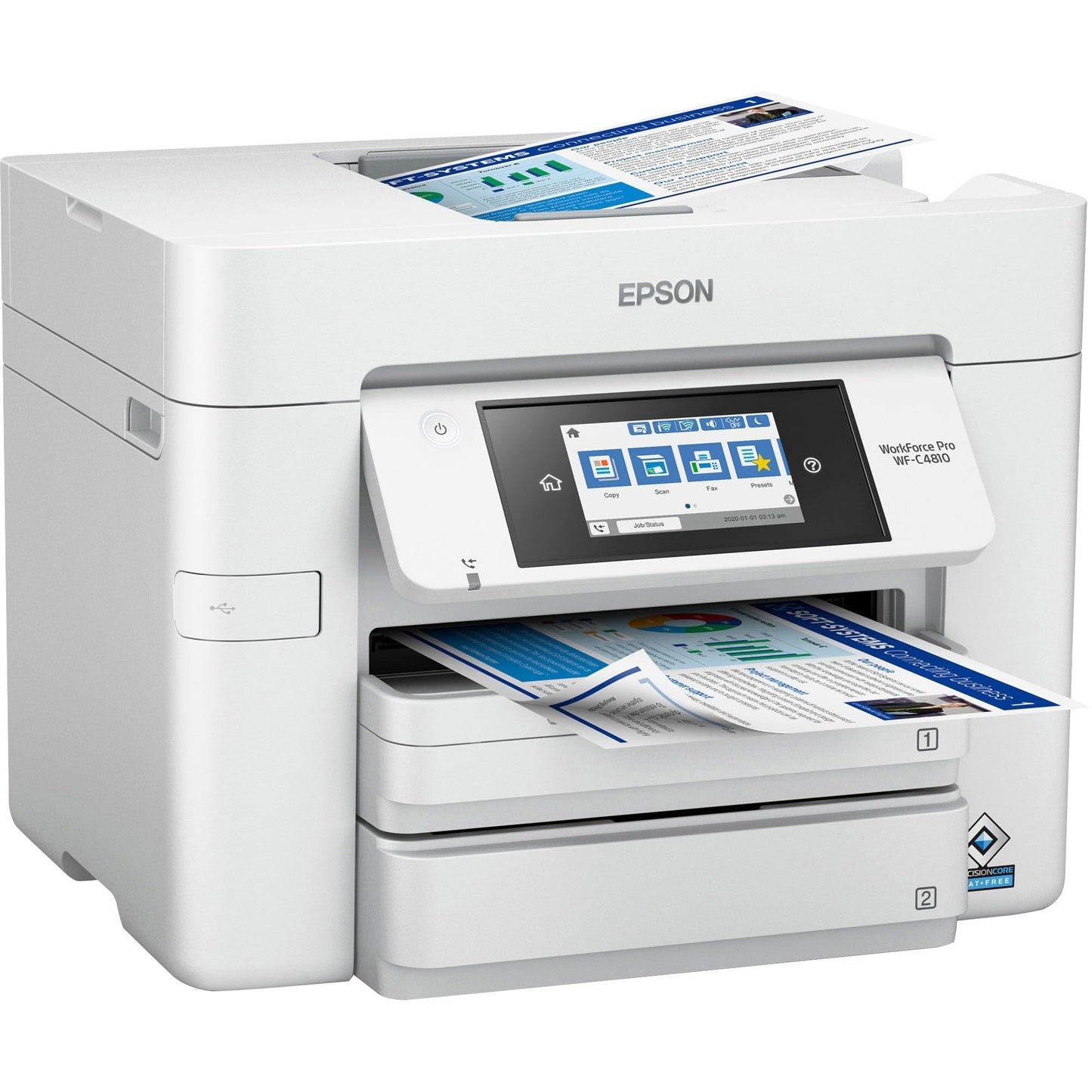 Epson WorkForce Pro WF-C4810 Inkjet Multifunction Printer - Color -