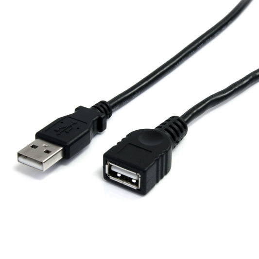 StarTech.com USBEXTAA10BK Black USB 2.0 Extension Cable A to A - M/F