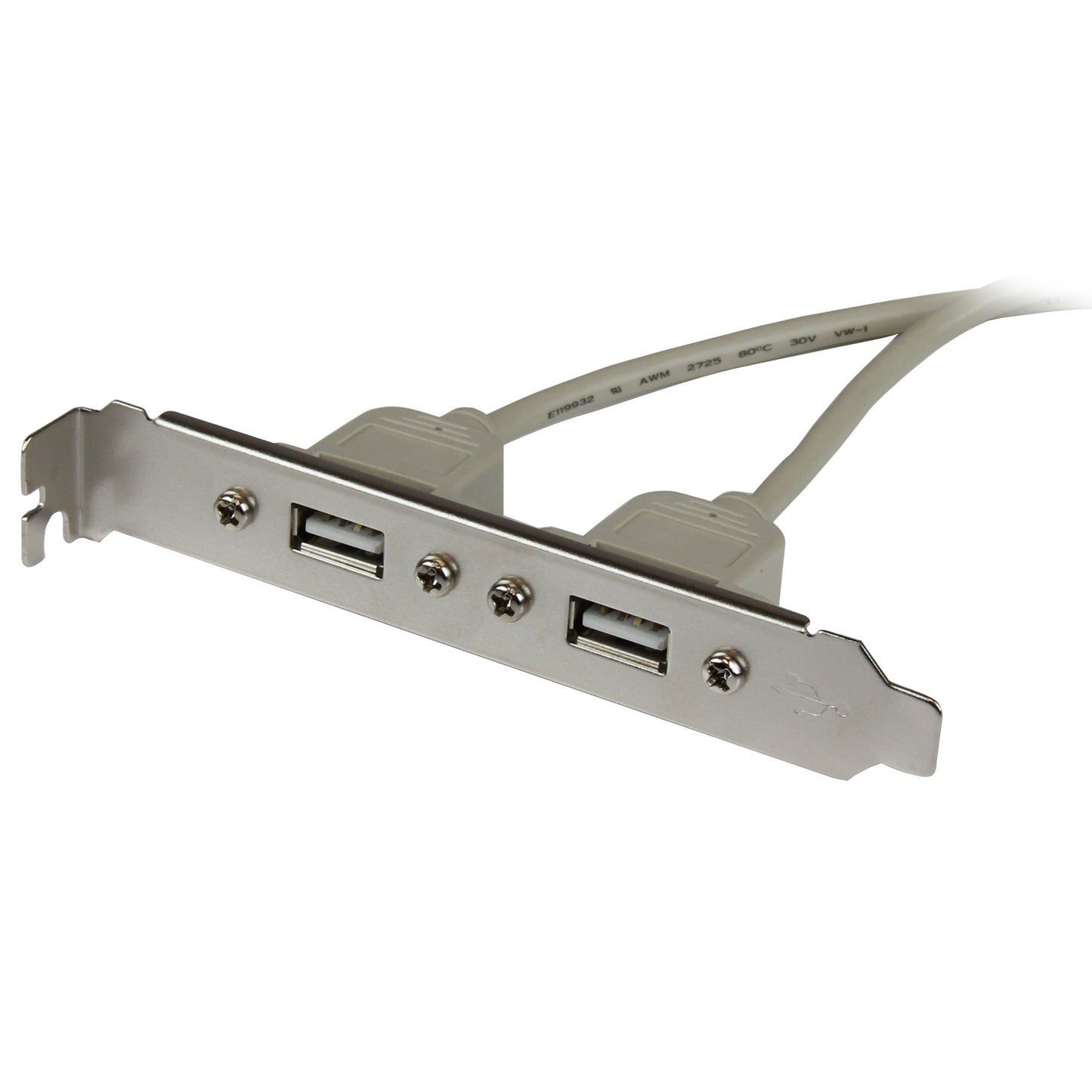 StarTech.com USBPLATE 2-Port USB A Female Slot Plate Adapter