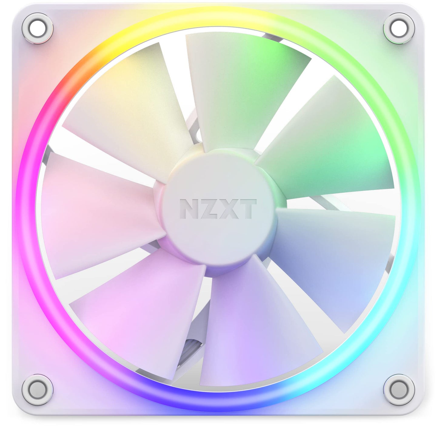 NZXT F120 RGB Fans - RF-R12TF-W1- Advanced RGB Lighting Customization - Whisper